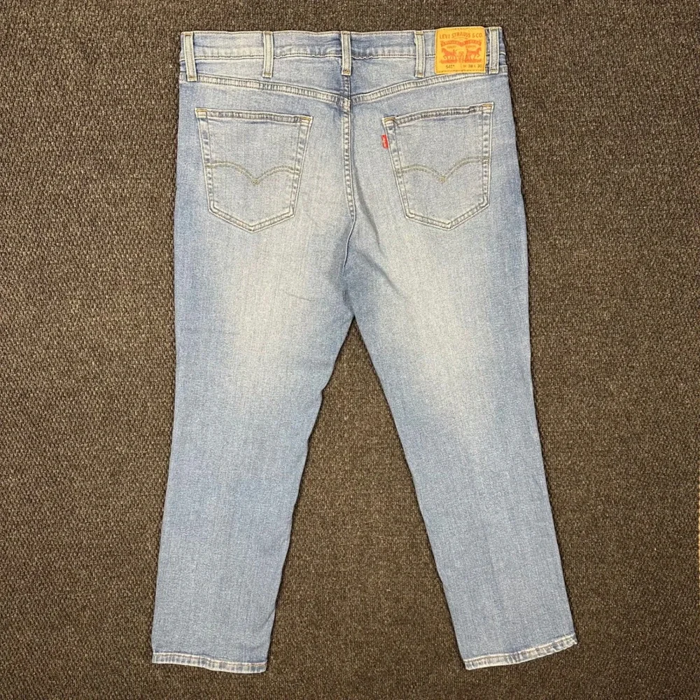 Levi's 541 Jeans Mens 38x30 Athletic Taper Light Wash Stretch Denim (Fit 37x29)